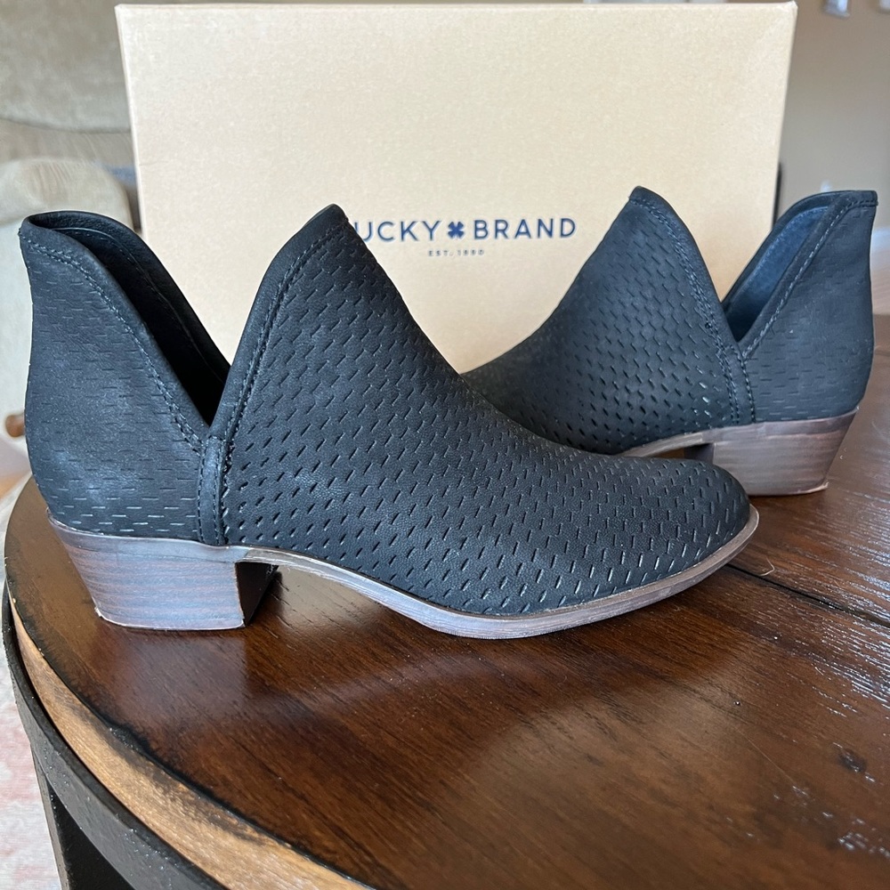 Lucky Baley Black Booties 7.5 Barely Worn